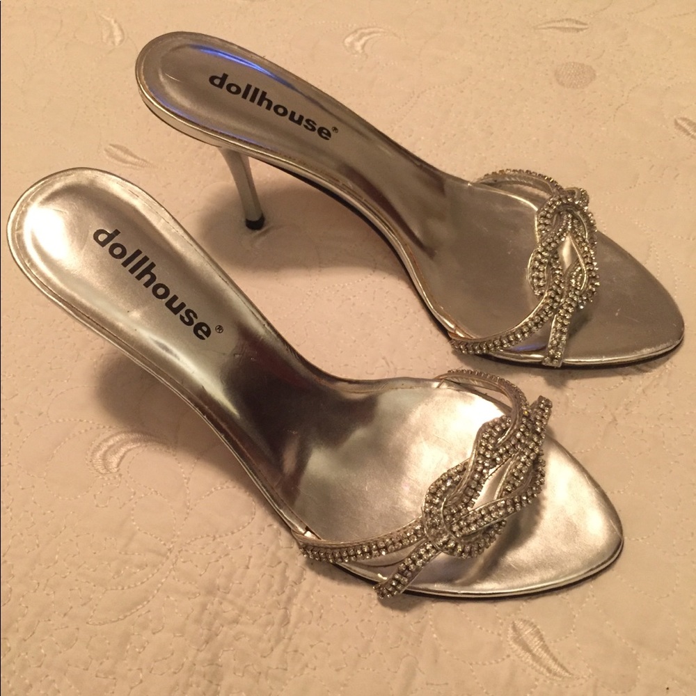 Dollhouse rhinestone shoes